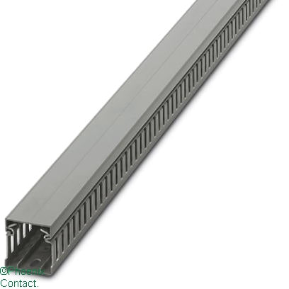 CD Cable Trunking 40 x 40mm Narrow Open Slot Grey