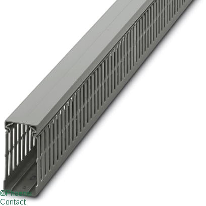 CD Cable Trunking 40 x 80mm Narrow Open Slot Grey