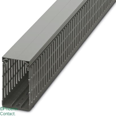 CD Cable Trunking 60 x 100mm Narrow Open Slot Grey