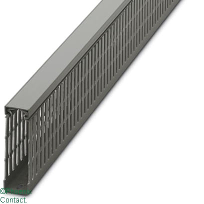 CD Cable Trunking 30 x 100mm Narrow Open Slot Grey