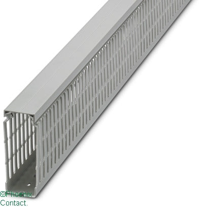 CD Cable Trunking 40 x 100mm Narrow Open Slot Grey