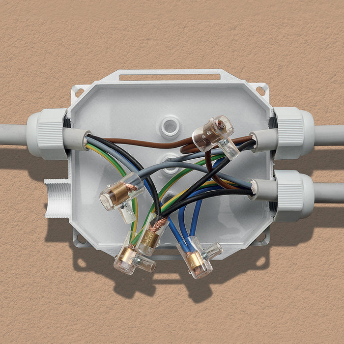 Ready Box IP68 120 x 100 x 50 with Connection Block & Glands